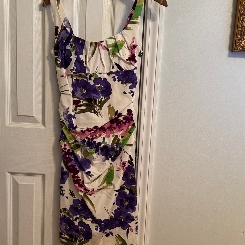 Floral Print Sleeveless Dress Petite Size 2